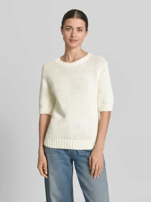 Sweter dzianinowy z krótkim rękawem FYNCH-HATTON