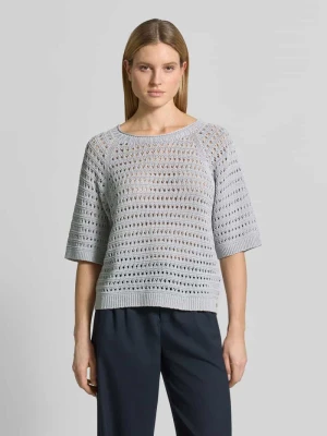 Sweter dzianinowy z krótkim rękawem Marc Cain