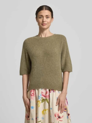 Sweter dzianinowy z krótkim rękawem Oui