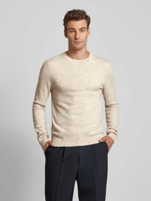 Sweter dzianinowy z mieszanki wełny i wiskozy z domieszką kaszmiru MCNEAL
