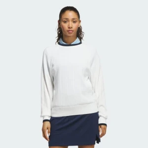 SWETER DZIANINOWY Z OKRĄGŁYM DEKOLTEM ULTIMATE365+ Adidas biały