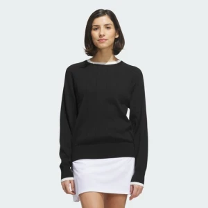 SWETER DZIANINOWY Z OKRĄGŁYM DEKOLTEM ULTIMATE365+ Adidas czarny