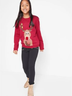 Sweter dziecięcy bożonarodzeniowy bonprix