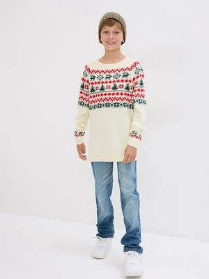 Sweter dziecięcy w norweski wzór bonprix