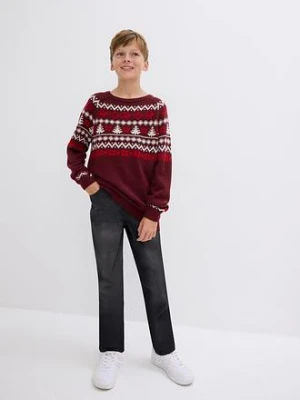 Sweter dziecięcy w norweski wzór bonprix