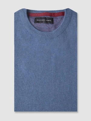 Sweter EDMONDO 03000A70RRA Giacomo Conti niebieski