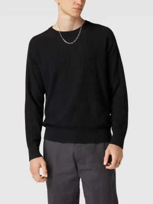 Sweter efektem prążkowania model ‘REVERSED OTTOMAN TEXTURE’ CK Calvin Klein