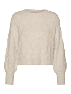 Vero Moda Sweter "Effy" w kolorze beżowym rozmiar: XL