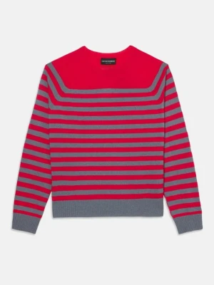 Sweter Emporio Armani czerwony