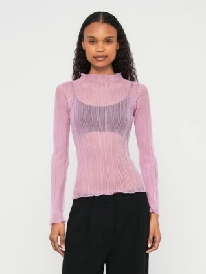 Sweter Emporio Armani fioletowy