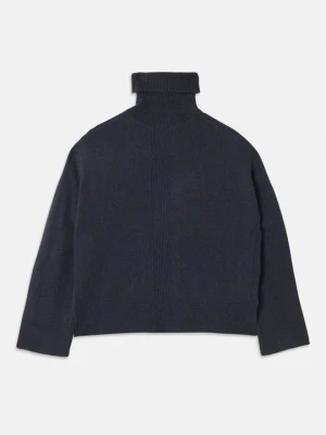 Sweter Emporio Armani granatowy melanż