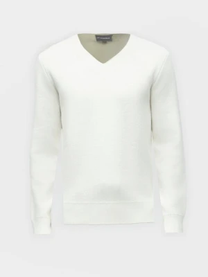 Sweter Emporio Armani mleczny