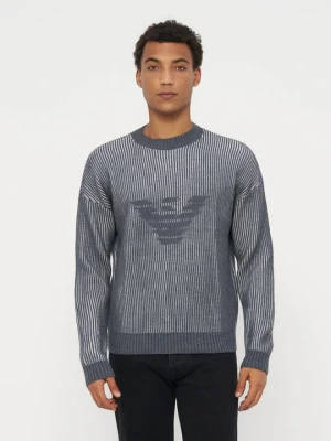 Sweter Emporio Armani szary