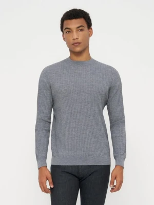 Sweter Emporio Armani szary