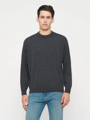 Sweter Emporio Armani szary