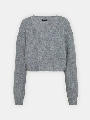 Sweter Even&Odd By Zalando szary melanż