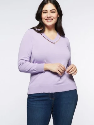 Sweter Fiorella Rubino fioletowy