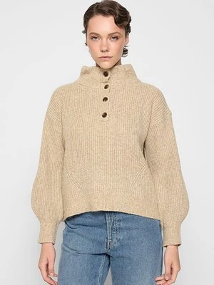 Sweter French Connection brązowy