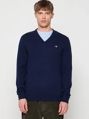 Sweter Gant szafirowy