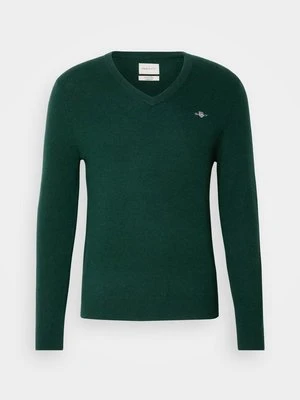 Sweter Gant ciemnozielony