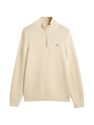 Sweter Gant mleczny