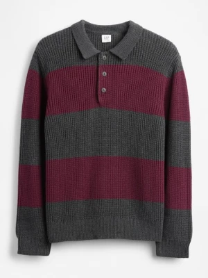 Sweter GAP ciemnoczerwony