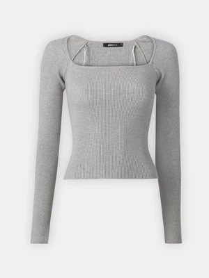 Sweter Gina Tricot szary