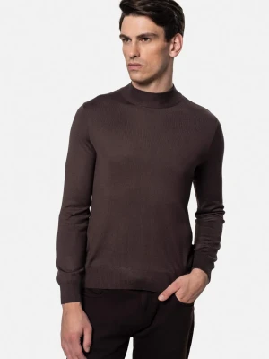 SWETER GIUNTI GM2 BRĄZOWY 0002 Z WISKOZY Recman