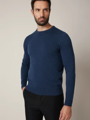 Sweter Granatowy Bawełniany Simen Lancerto