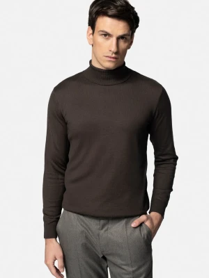 SWETER GROTTON GOLF BRĄZOWY 0001 Z BAWEŁNĄ Recman