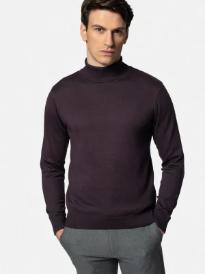 SWETER GROTTON GOLF FIOLETOWY 0001 Z BAWEŁNĄ Recman