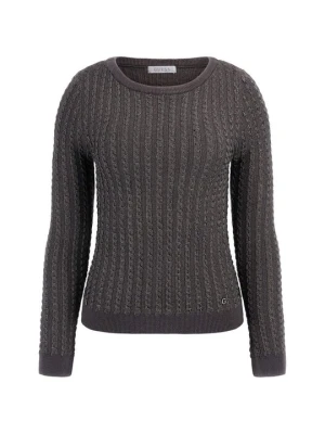 Sweter Guess brązowy