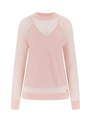 Sweter Guess różowy