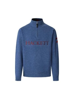 Sweter Hackett London niebieski
