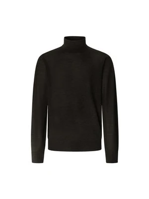Sweter Hackett London ciemnobrązowy
