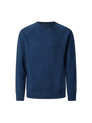 Sweter Hackett London ciemnoniebieski