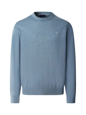 Sweter Hackett London niebieski melanż