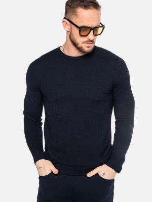 SWETER HAZAL Z OKRĄGŁYM DEKOLTEM GRANAT Recman