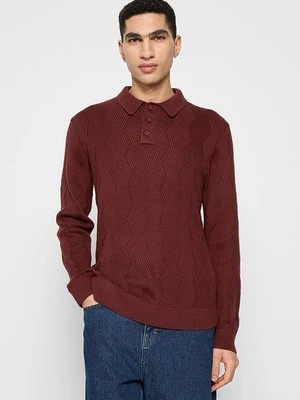 Sweter Hollister Co. bordowy