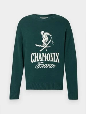 Sweter Hollister Co. ciemnozielony