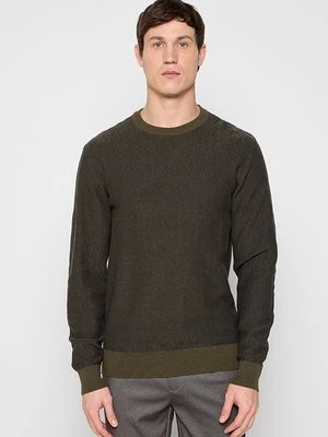Sweter INDICODE ciemnozielony