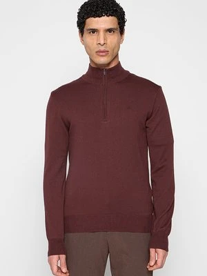 Sweter J.Lindeberg ciemnobrązowy