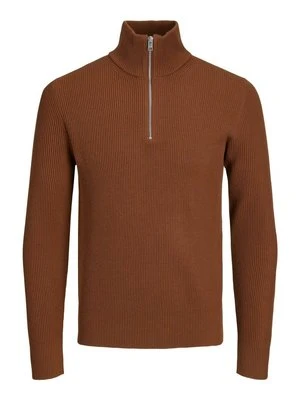 Sweter Jack&Jones brązowy
