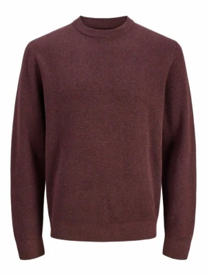 Sweter Jack&Jones bordowy