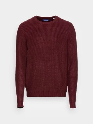 Sweter Jack&Jones bordowy