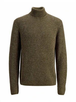 Sweter Jack&Jones jasny brąz