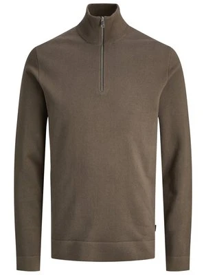 Sweter Jack&Jones oliwkowy