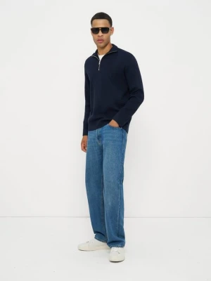 Sweter Jack&Jones szafirowy melanż