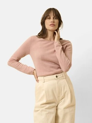 Sweter Just Cashmere jasnoróżowy