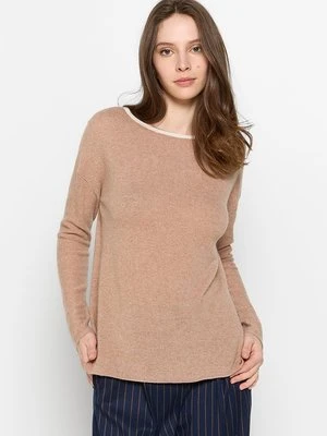 Sweter Just Cashmere taupe